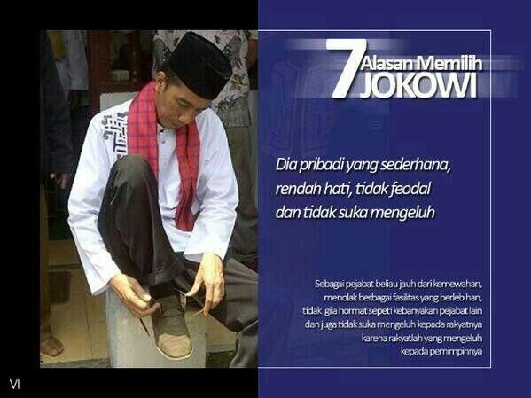 Tujuh Alasan Memilih Jokowi #AkuPilihJokowi