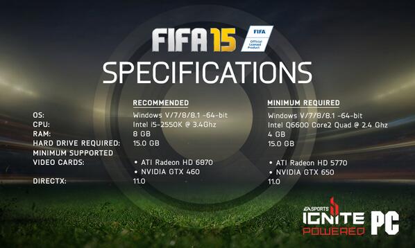 &#91;Official&#93; FIFA 15 - FEEL THE GAME | Powered by IGNITE engine