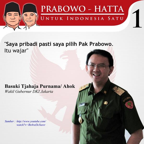 Ternyata Para Tokoh Ini Mendukung Pasangan Prabowo - Hatta