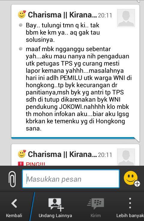 &#91;Testimoni inside&#93; PraHara Pilpres di Hongkong, Ribuan WNI Tdk Bisa Coblos