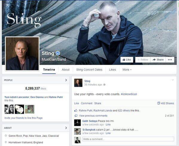 Salam 2 Jari dari STING