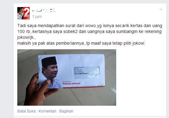 Fakta !! prabowo diam2 ikut nyumbang ke rekeing kampanye Jokowi Jk !!!