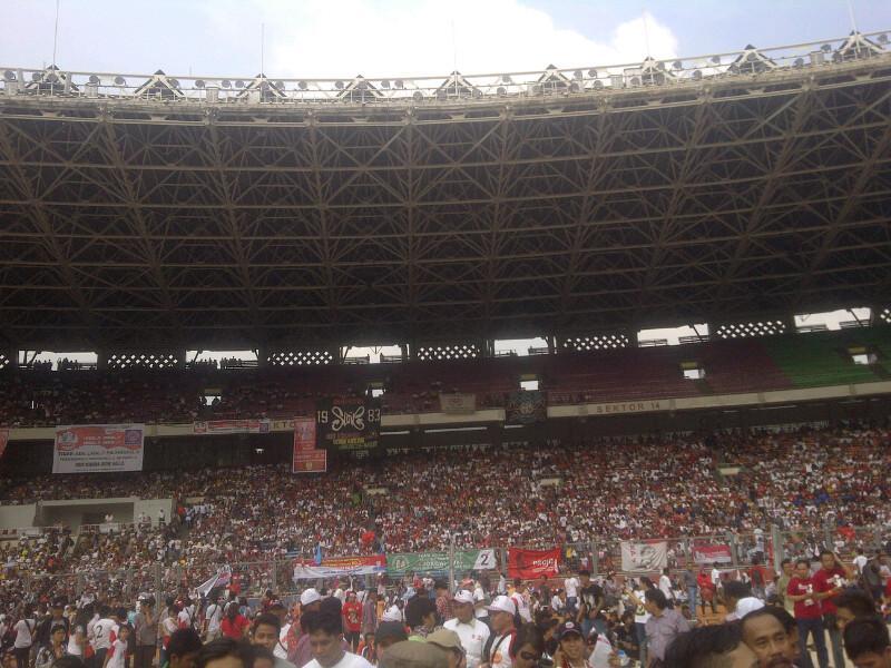 Apa yang terjadi ketika wowo melihat lautan massa di GBK nanti sore?