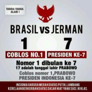Brazil 1 - Jerman 7, Capres No 1 Mungkin Jadi Presiden Ke 7