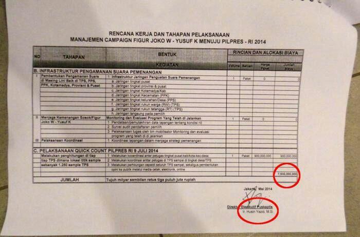 &#91;Minta 8 Milyar&#93; Bukti Puskaptis Pernah Janjikan Rekayasa Quick Count ke Jokowi-JK 