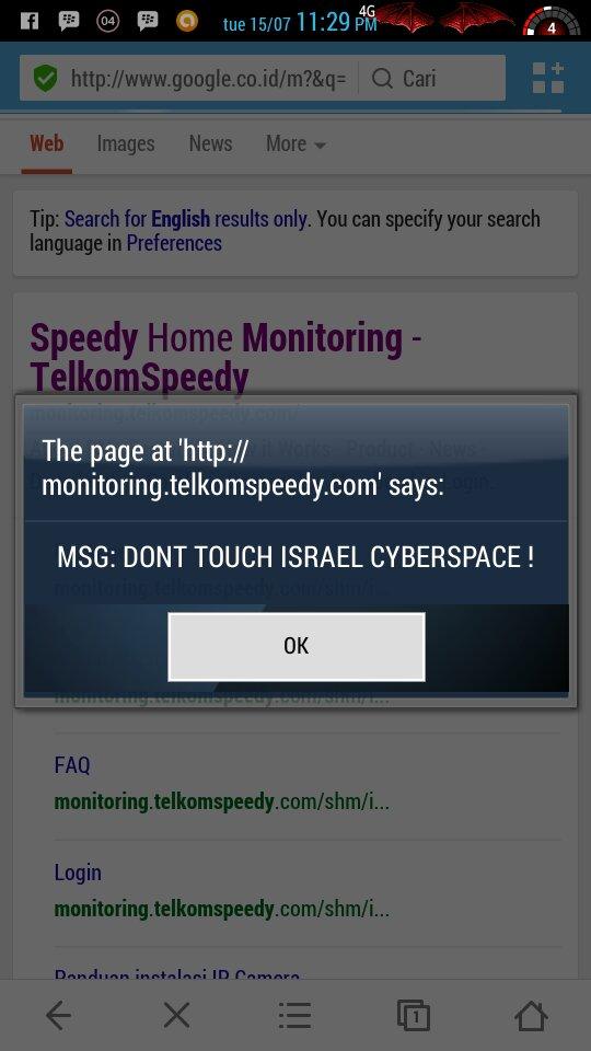 Situs Indonesia Tumbang di Deface Hacker Israel