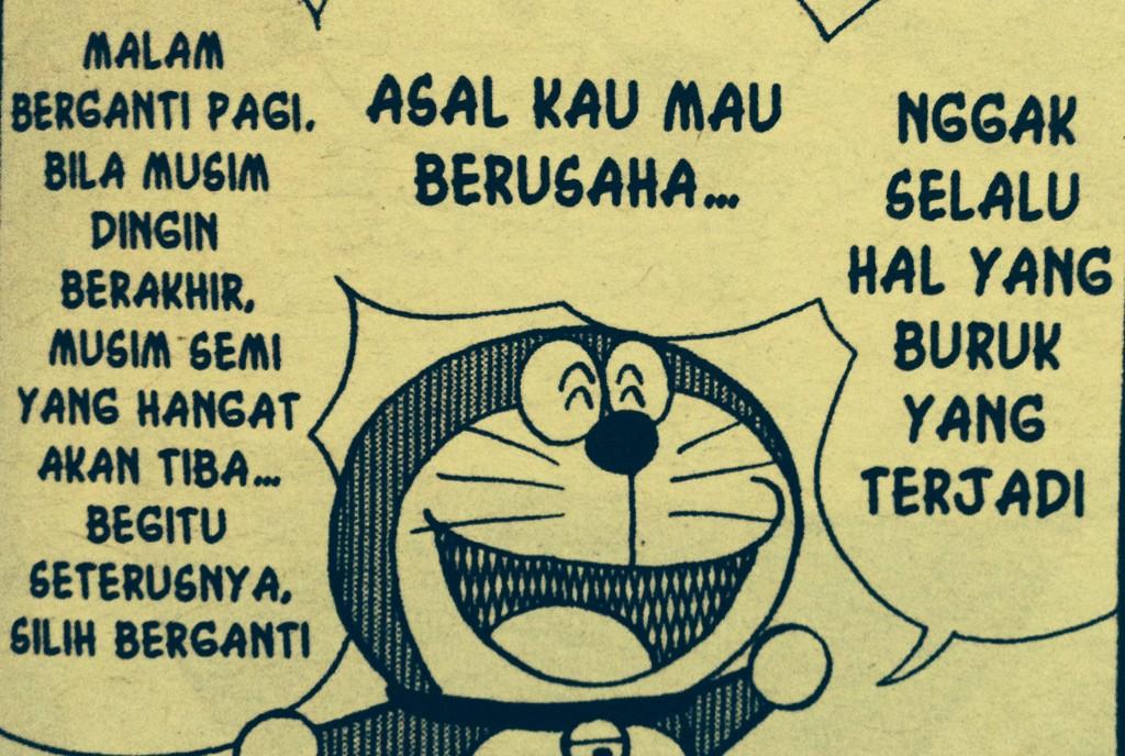 Nasehat yang bisa kita petik dari kisah Doraemon dan kawan-kawannya. 