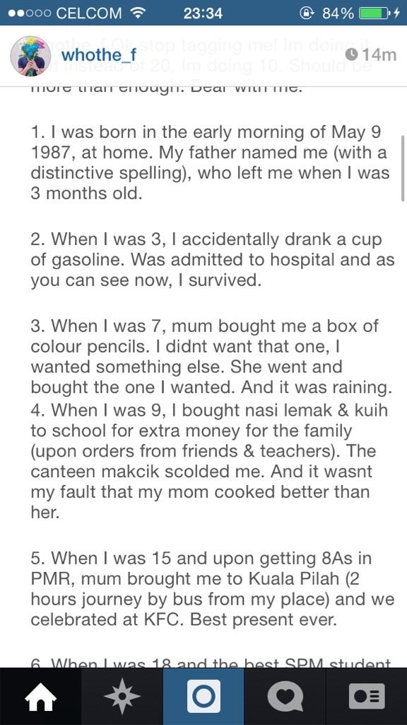 Setelah Ice Bucket Challenge, kini #20FactsAboutMe Challenge..!!!