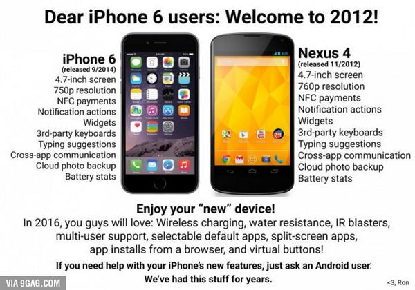 iPhone 6 Akan segera di Tuntut Krn Meniru spec dari Nexus 4 