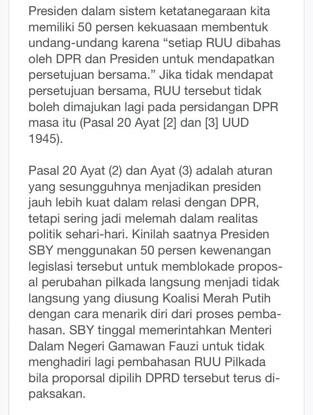 RUU Pilkada, Bentuk Pengalihan Isu Kasus Besar Cikeas