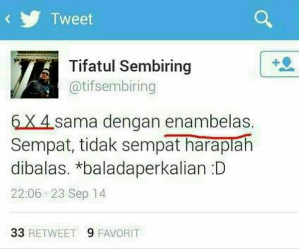 Matematika Rumit diajarkan Prof.Tifatul Sembiring (Menkominfo Terbaik)