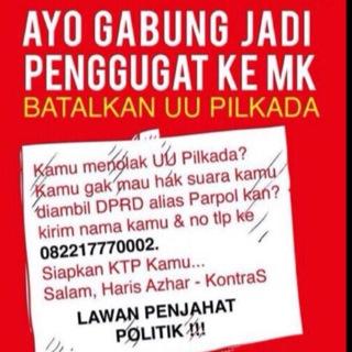 &#91;TOK...!!!&#93; Pilkada Dipilih Lewat DPRD