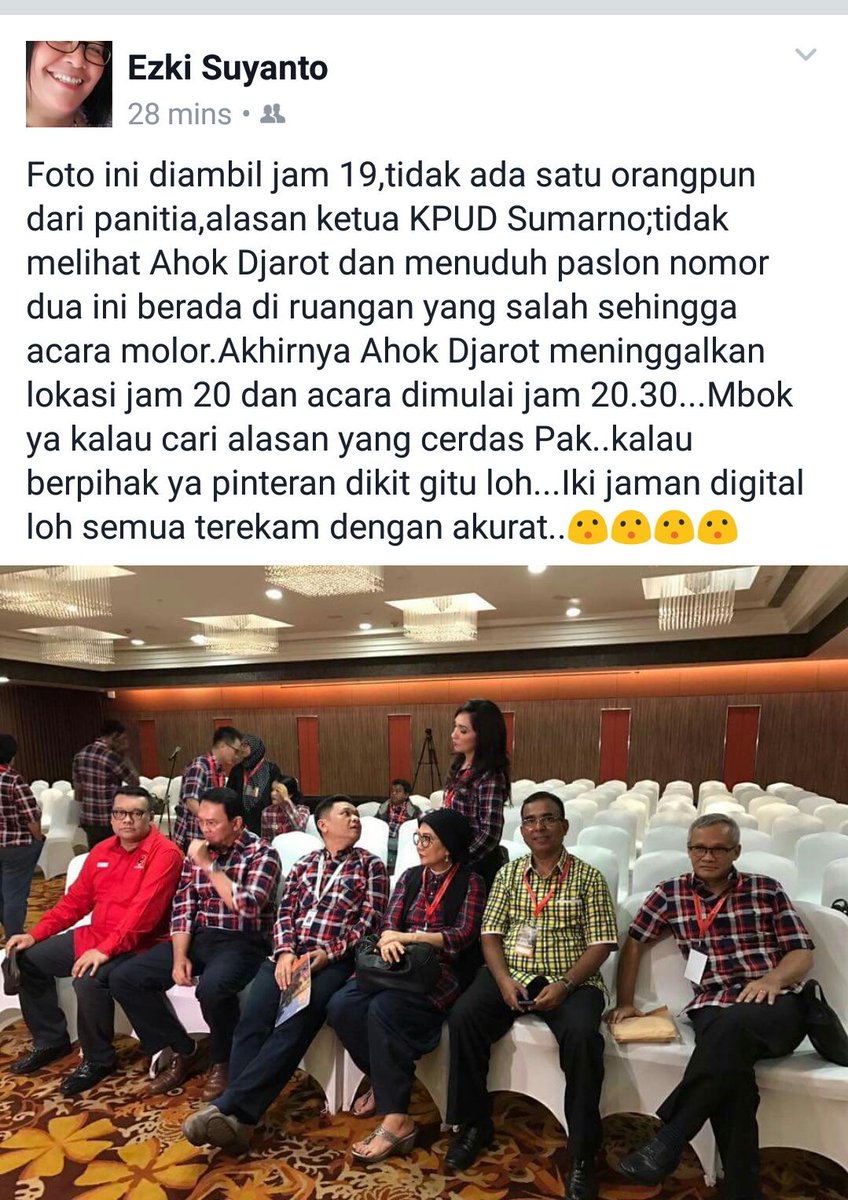 Ini yang Terjadi Sebelum Ahok-Djarot Tinggalkan Rapat Pleno KPU