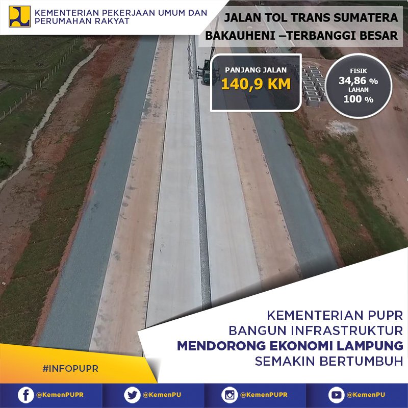 Ini Ruas Tol Bakauheni-Terbanggi Besar yang Rampung 2017