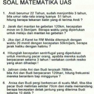 Kompilasi Meme Kocak Ujian Nasional