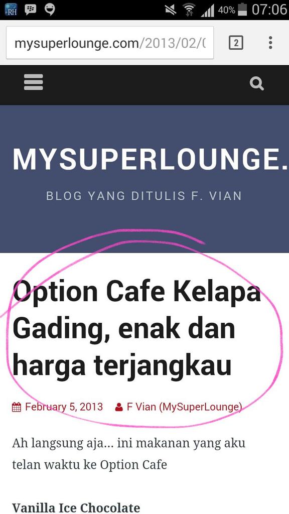 &#91;OPTION CAFE&#93; Sebuah perjalanan merintis bisnis... 