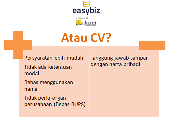 Pingin Usaha Pilih Bikin CV Atau PT? Ini Dia, Strategi Memilih Badan Usaha Gan!