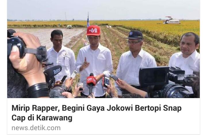 Gaya Presiden Jokowi ala Penyanyi Rap (Hype Bingits!)