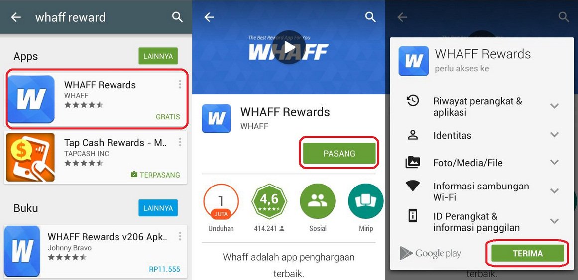 &#91; WHAFF &#93; - Aplikasi android yang bisa menghasilkan uang $$$