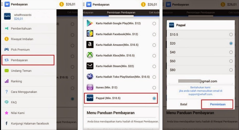 &#91; WHAFF &#93; - Aplikasi android yang bisa menghasilkan uang $$$