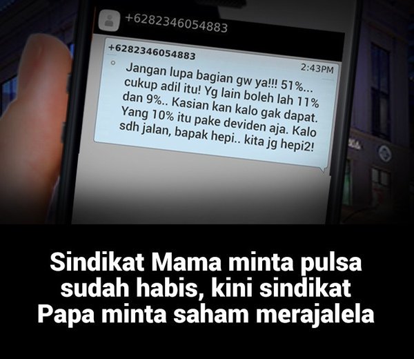 Trending di Twitter: Meme Setya Novanto Si Papa Minta Saham