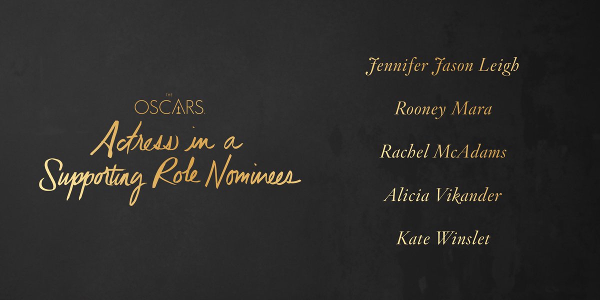 Complete List of 2016 Oscar Nominations