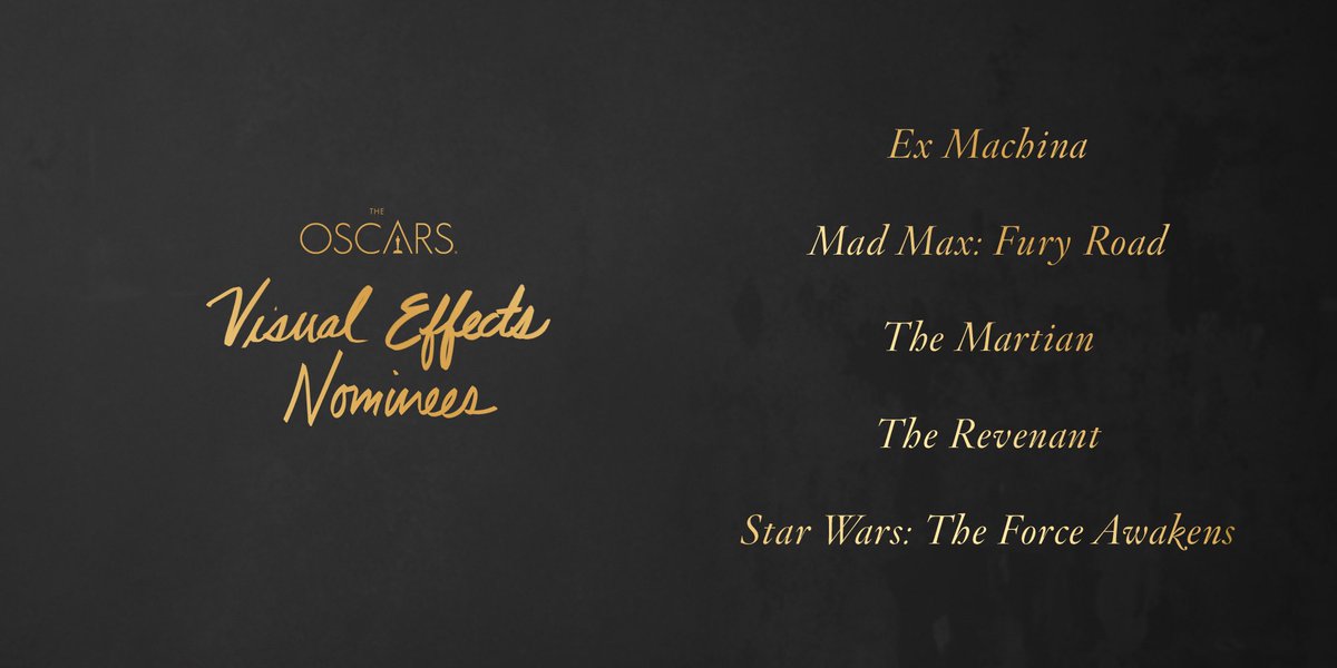 Complete List of 2016 Oscar Nominations