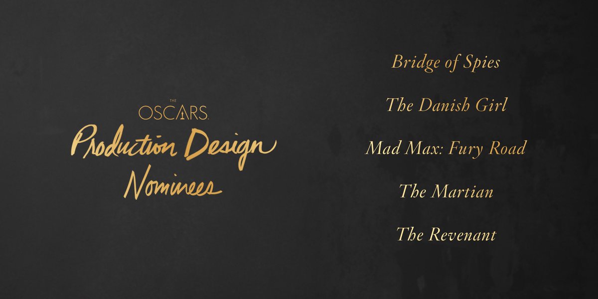 Complete List of 2016 Oscar Nominations