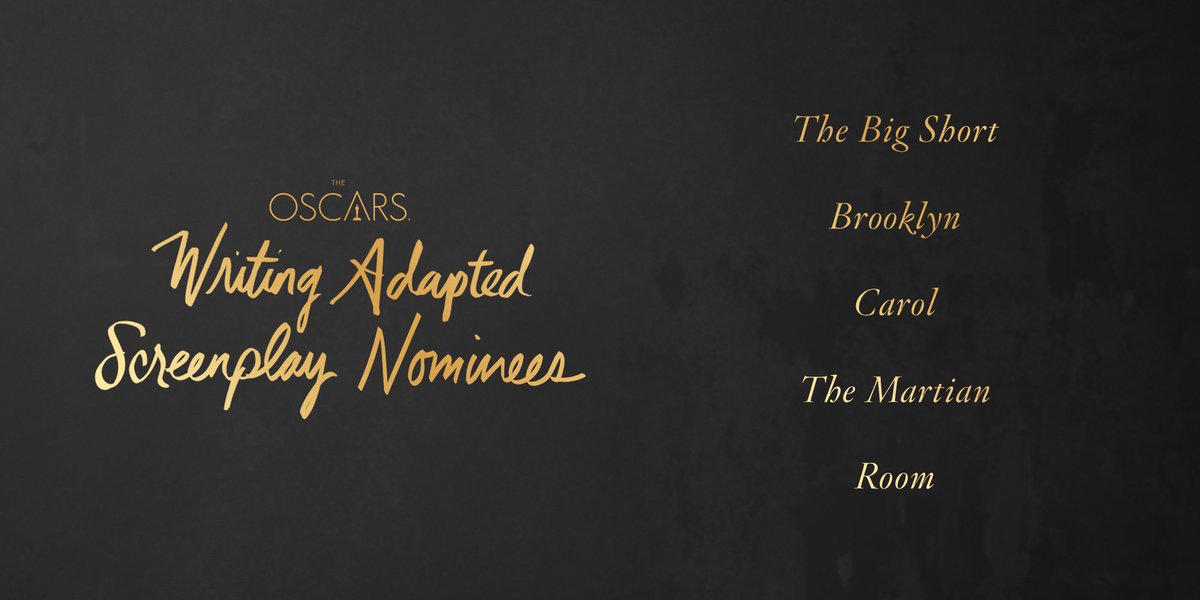 Complete List of 2016 Oscar Nominations