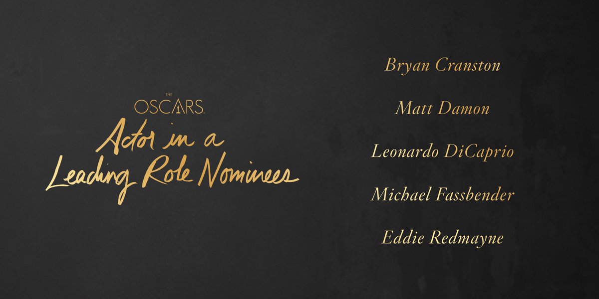 Complete List of 2016 Oscar Nominations