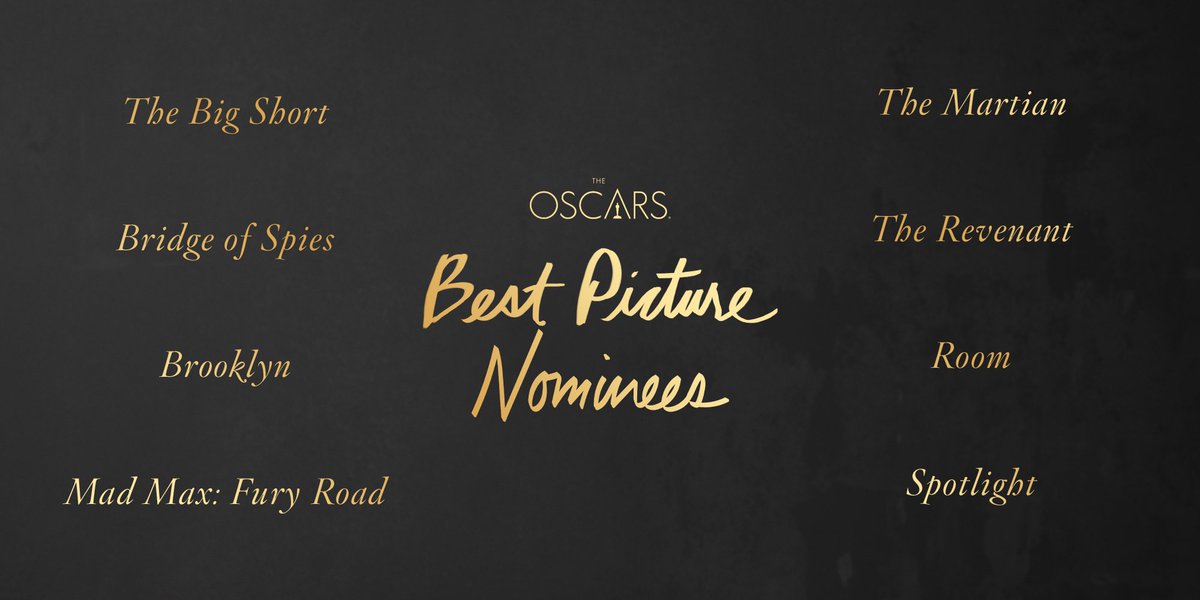 Complete List of 2016 Oscar Nominations