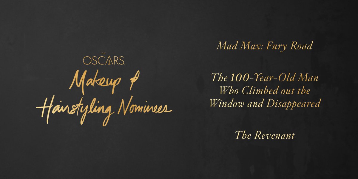 Complete List of 2016 Oscar Nominations
