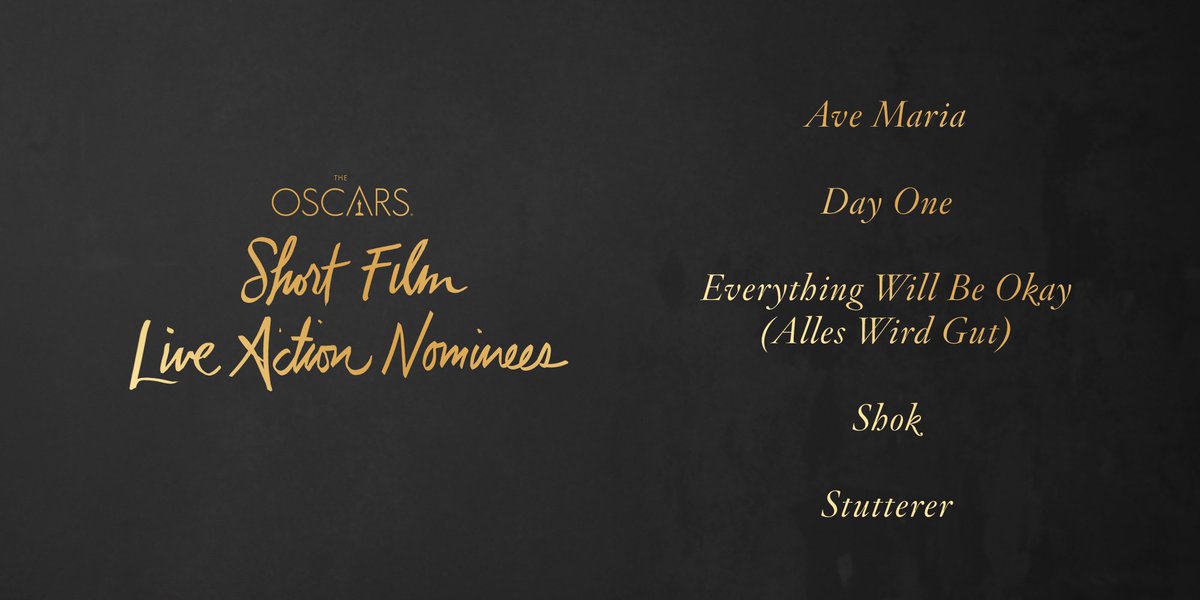 Complete List of 2016 Oscar Nominations