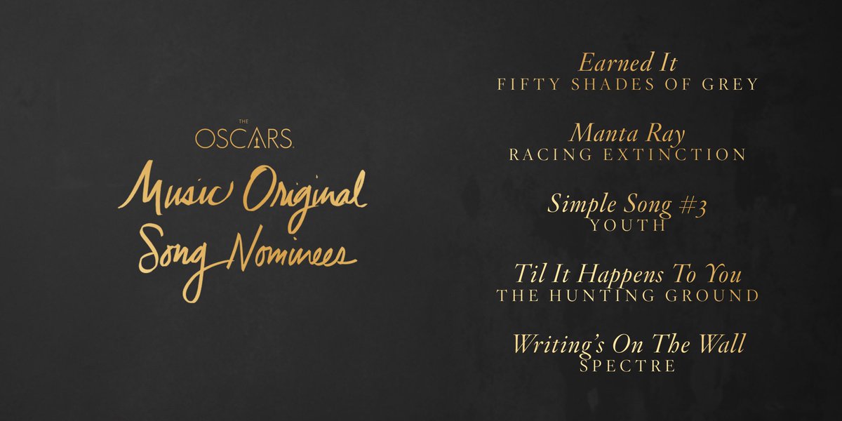 Complete List of 2016 Oscar Nominations