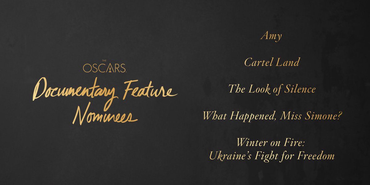Complete List of 2016 Oscar Nominations