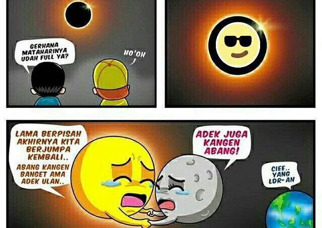 Meme-meme Kocak Seputar Gerhana Matahari Total 2016