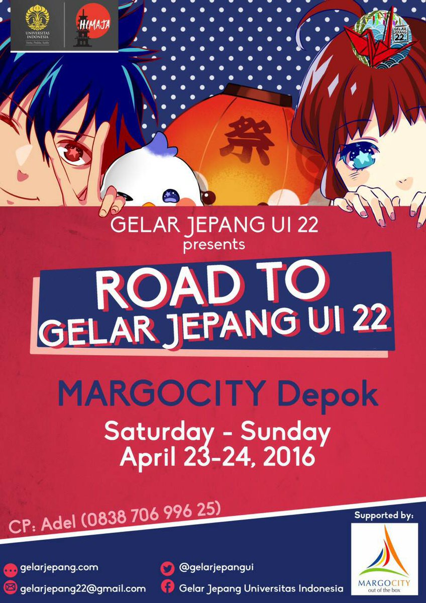 Pendaftaran Bazaar Road To Gelar Jepang Universitas Indonesia 22 (Quota Terbatas)