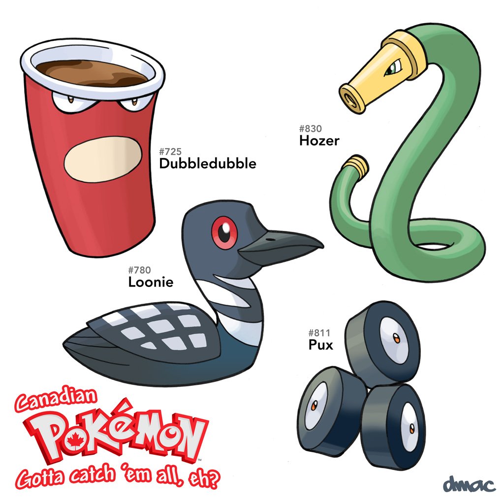 Andai Pokemon dari Kanada, Mungkin Jadinya Begini