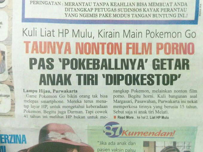 GAMBAR BERITA KRIMINAL POKEMON GO