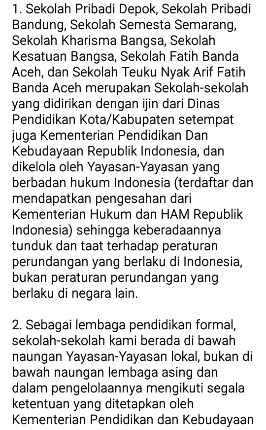 Kedutaan Turki Minta Sekolah-sekolah Terkait Gulen di Indonesia Ditutup
