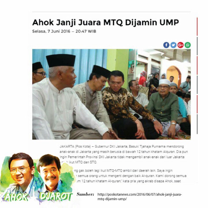 Benarkah Ahok Pemimpin Yang Islami ?