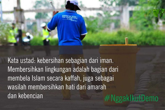 Netizen Tolak Demo 4 November Pakai Tagar #NggakIkutDemo