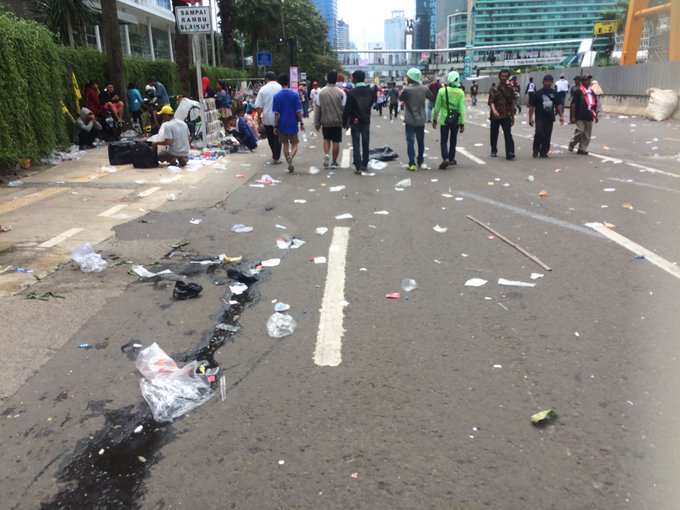 Aksi 412 Kelar, Sampah 44 Ton