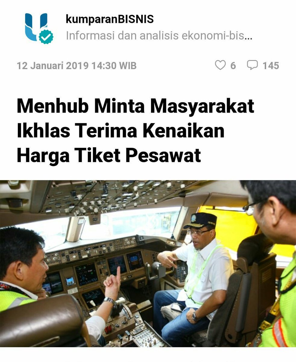 Jumlah Penumpang Pesawat Mudik Lebaran 2019 Anjlok 21%