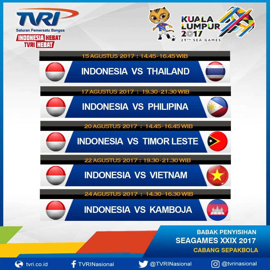 SEA GAMES 2017 : All Football Matches