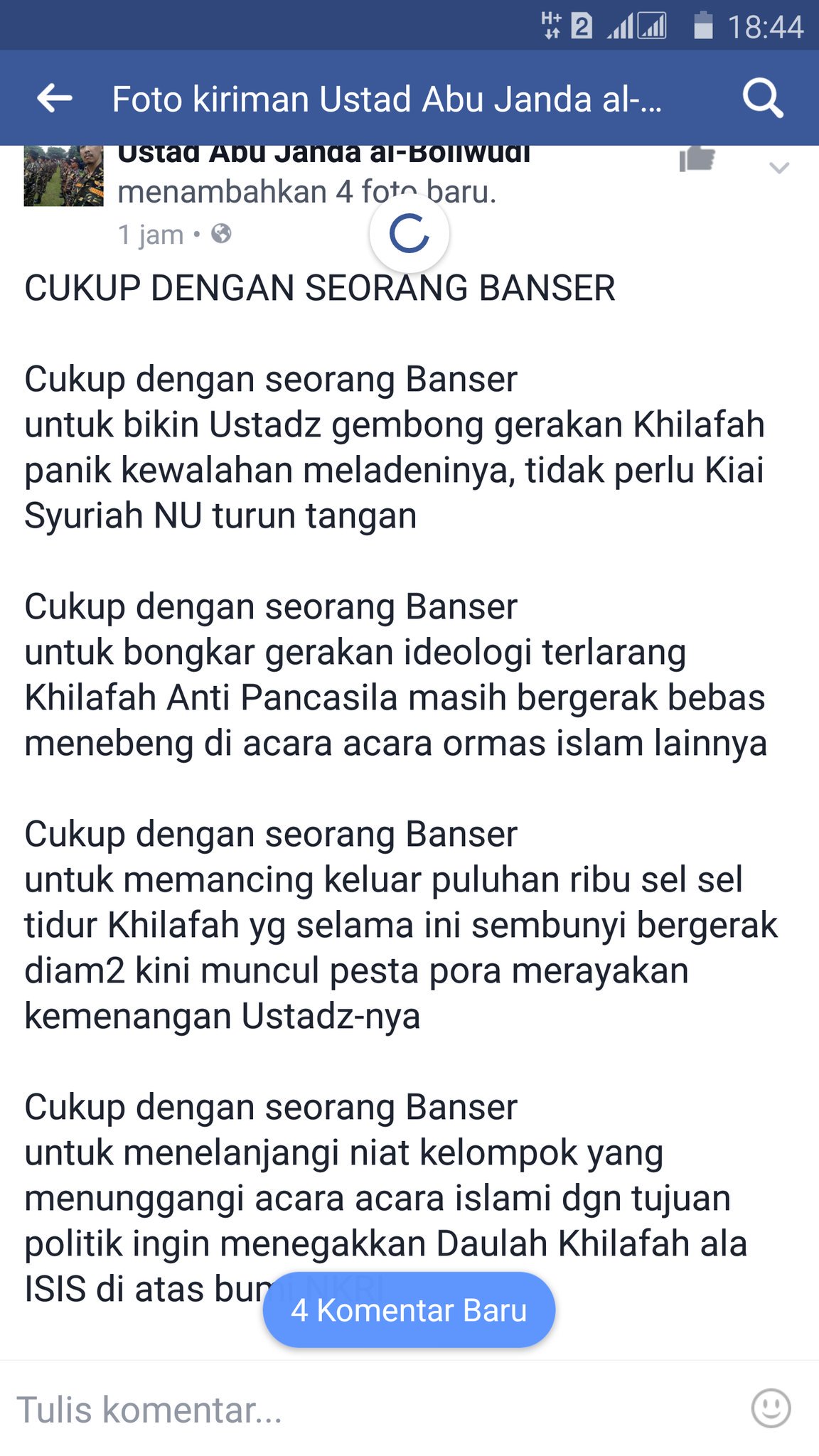 Tanggapi Ucapan Felix soal Muslim yg Anti dgn Syahadatnya, Ustaz Arifin: Allahuakbar!