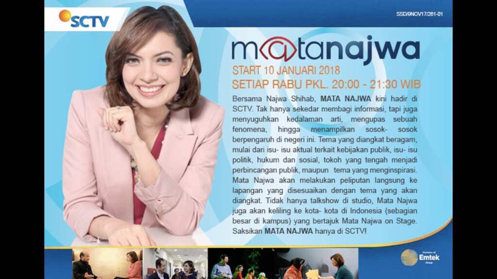 Yang Kangen Mata Najwa, Masuk Sini Gan! Gimana Kalo Acara Ini Disiarin TV Lagi?