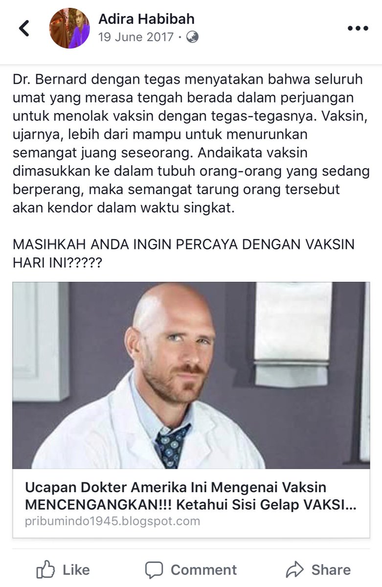 Ramai Hoax soal Dokter Vaksin asal AS yang Ternyata Bintang Porno