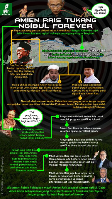 Waduh! Sebut Amien Rais Tukang Ngibul Forever, Akun Ini Bongkar 27 Dosa Amien Rais