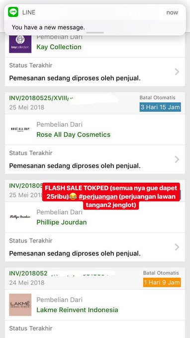 Ngakak! Inilah Curhatan para netijen yang jadi korban PHP Tokopedia Flash Sale